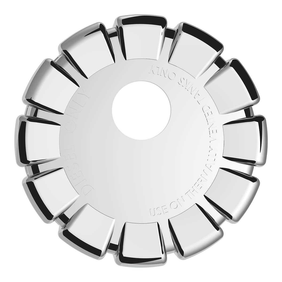 Chrome Plastic Fuel Cap Cover For Kenworth - Locking