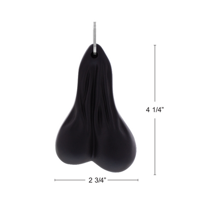 4-1/4" Stress Ballz Novelty Keychain - Black