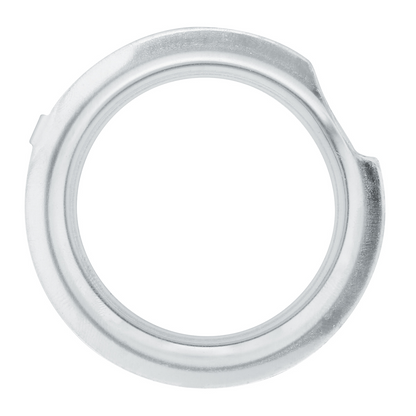 Dome Front Axle Cover With 33mm Standard Style Push-On Nut Covers - Chrome