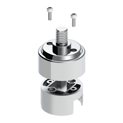 1/2"-13 Thread-On Shift Knob Mounting Adapter For Eaton Fuller Style 9/10 Shifter - Chrome (Bulk)