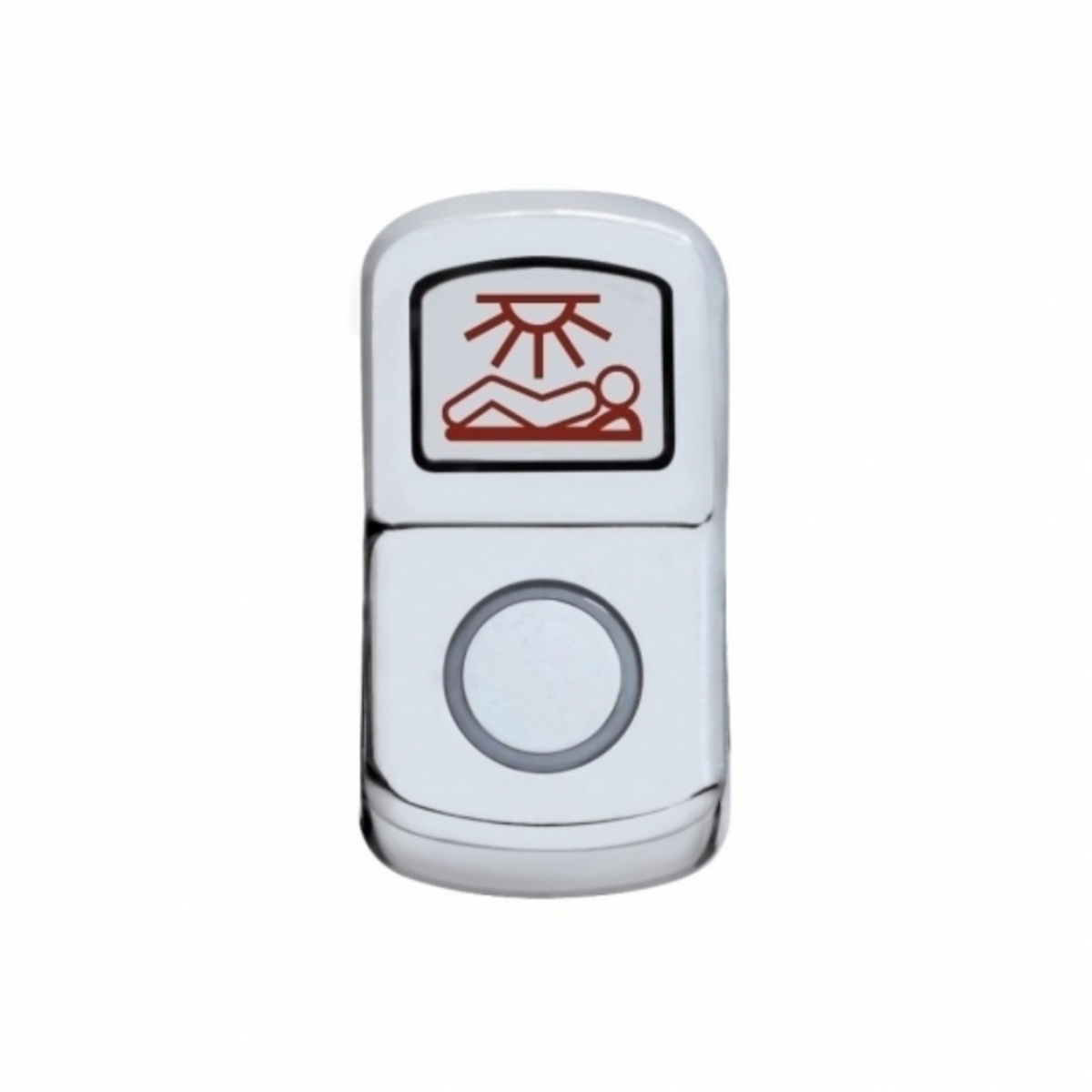 "Sleeper Light" Chrome Rocker Switch Cover - Plain