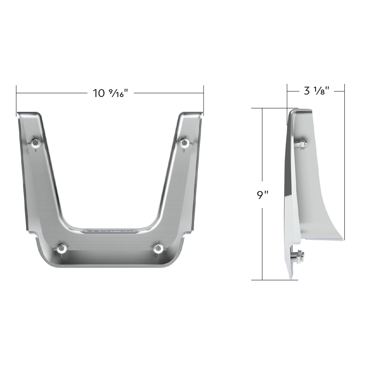 Chrome Plastic Fuel Tank Fairing Trim For 2018-2026 Freightliner Cascadia