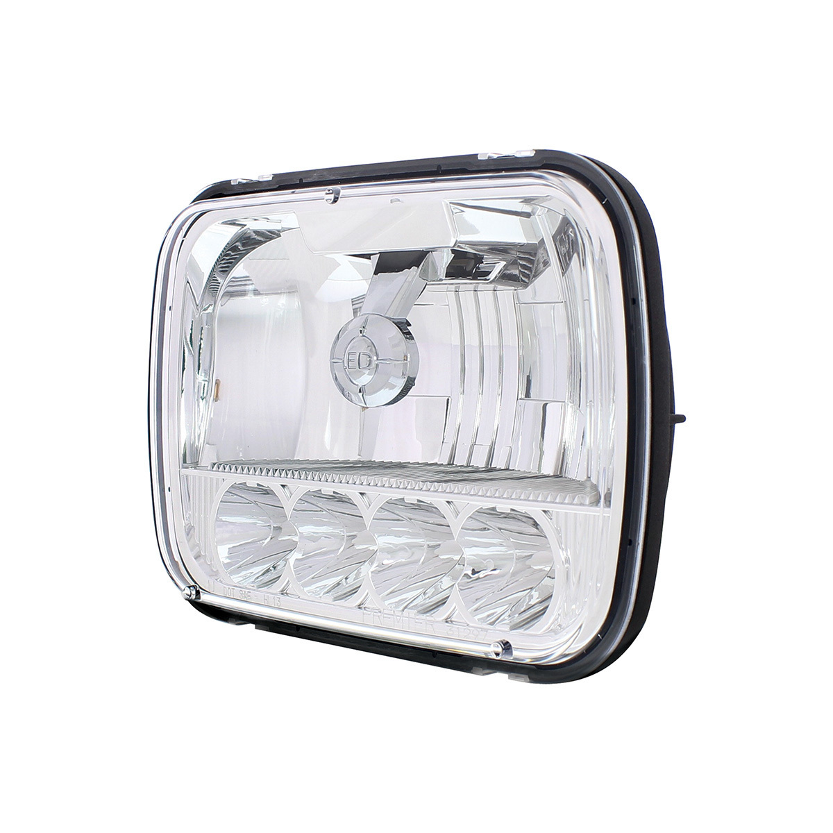 ULTRALIT - 5 High Power LED 5" X 7" Crystal Headlight - High & Low Beam