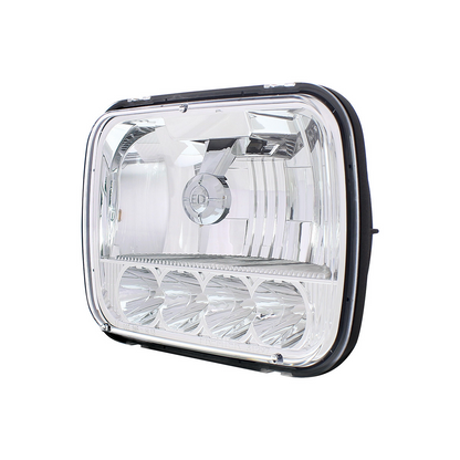 ULTRALIT - 5 High Power LED 5" X 7" Crystal Headlight - High & Low Beam