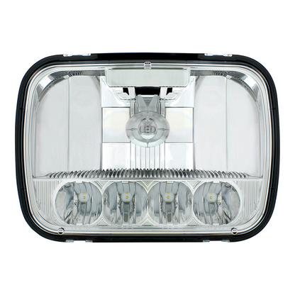 ULTRALIT - 5 High Power LED 5" X 7" Crystal Headlight - High & Low Beam
