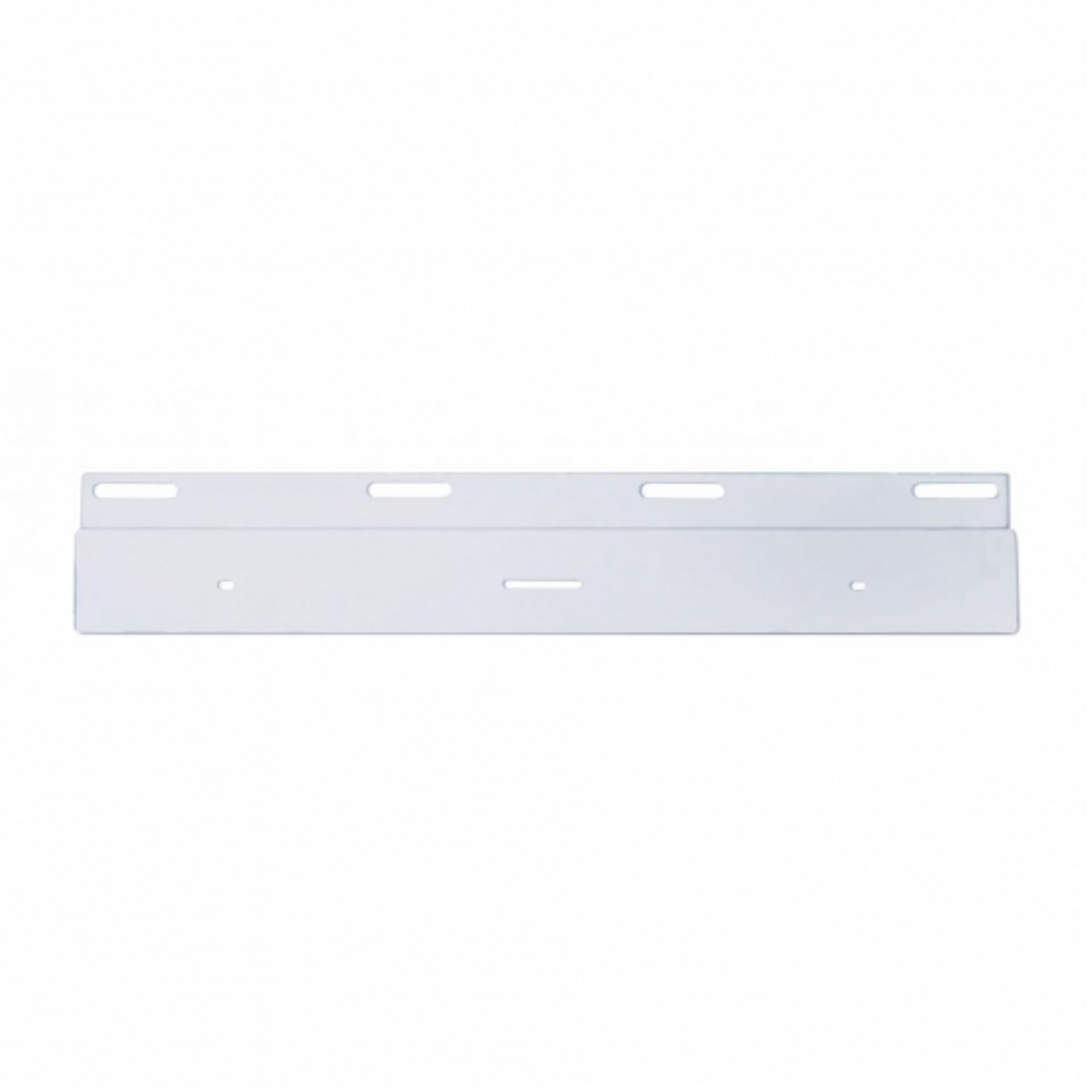 Stainless Top Mud Flap Plate - 17" Light Bar Cutout (Each)