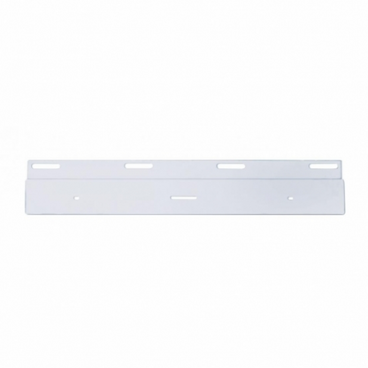 Stainless Top Mud Flap Plate - 17" Light Bar Cutout (Each)