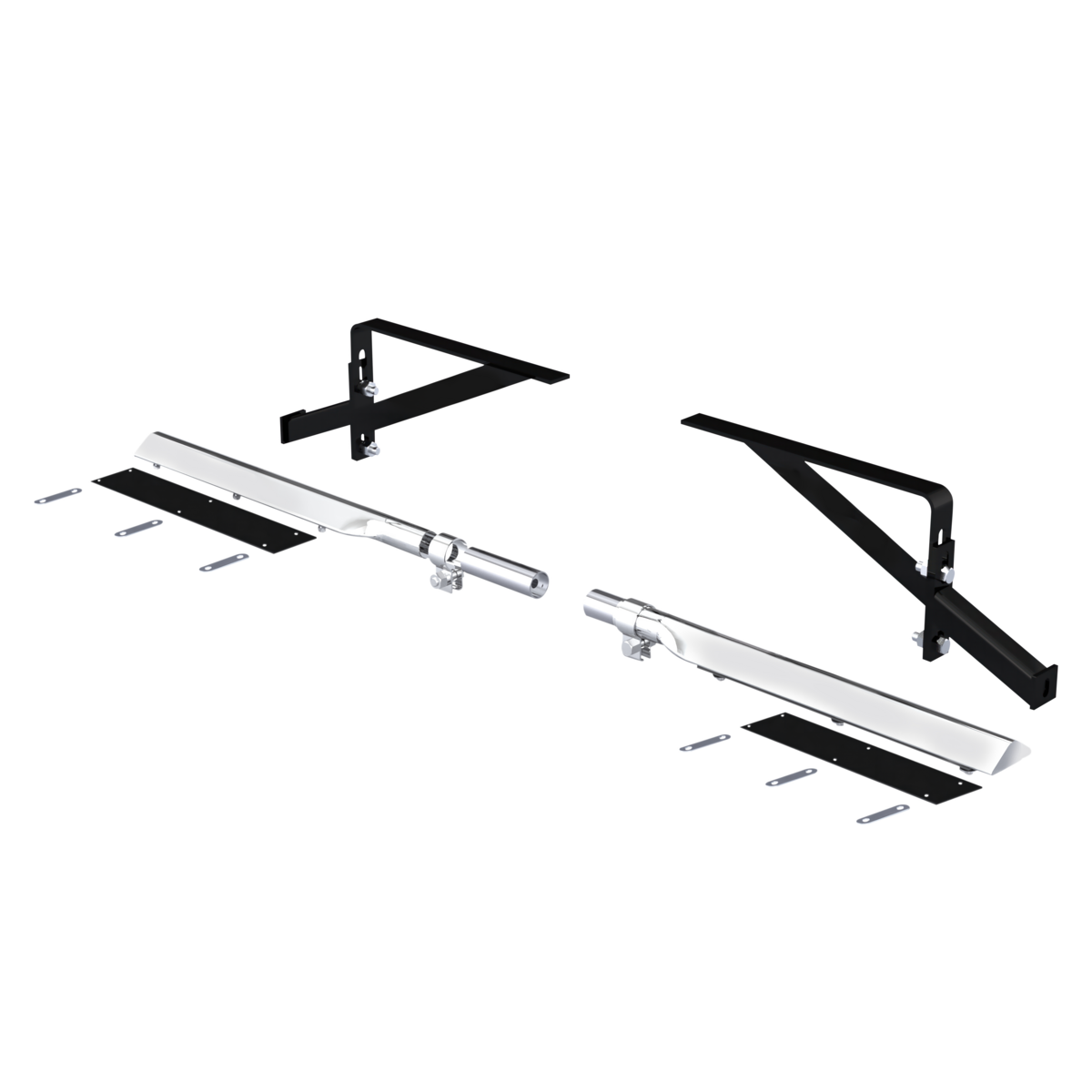 29" 430 Stainless Steel Universal Heavy Duty Half Fender Mounting Arm Kit (Pair)