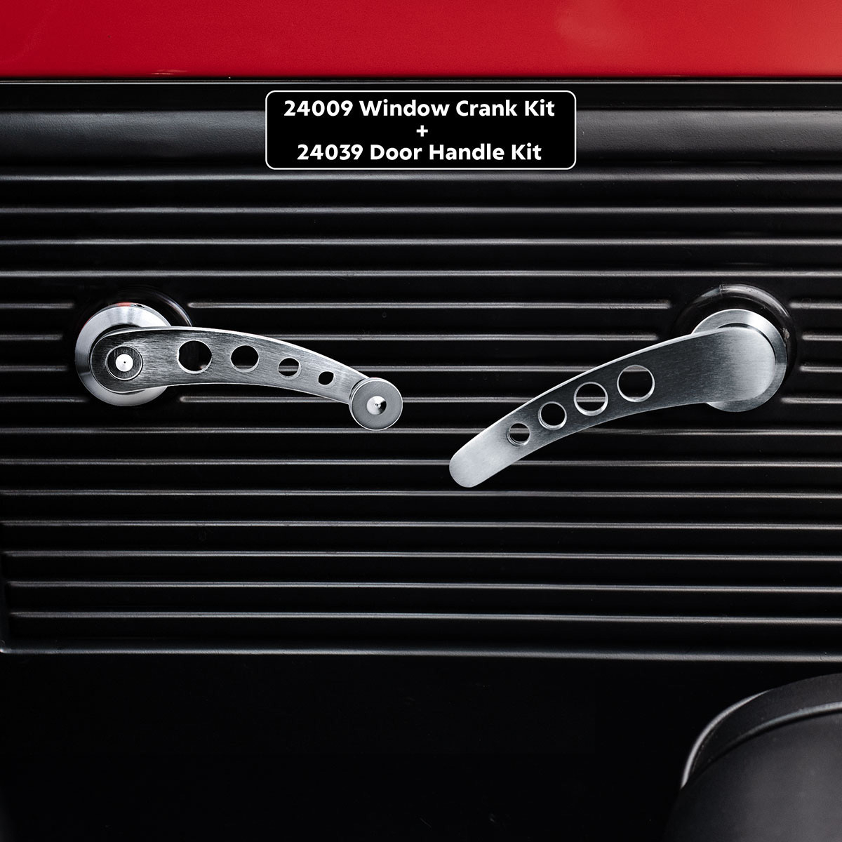 Billet Aluminum Window Crank Handle Kit (2-Pack)