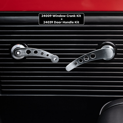 Billet Aluminum Window Crank Handle Kit (2-Pack)