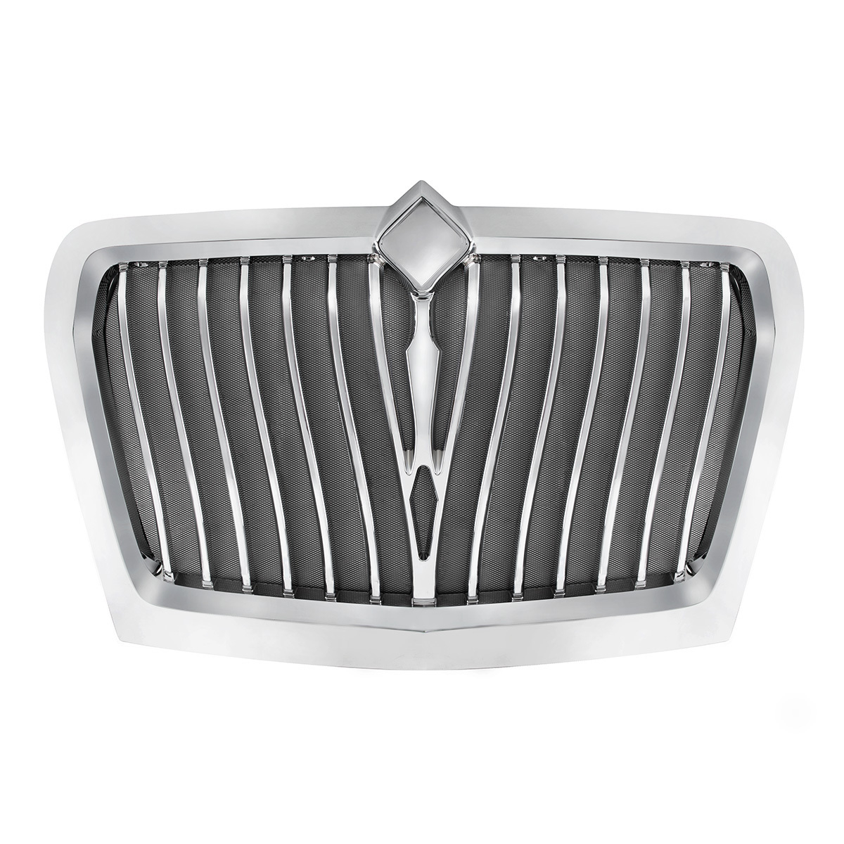 Chrome Curved Style Grille With Bug Screen For 2018-2026 International LT