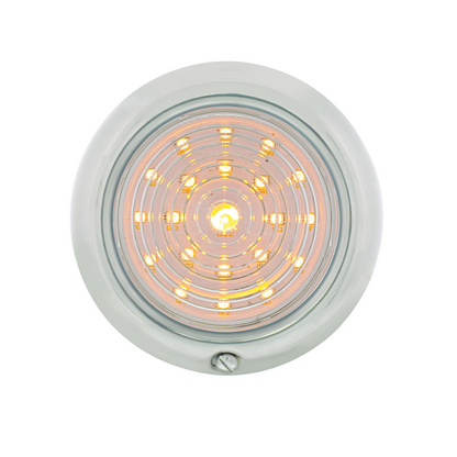 21 Amber LED Parking Light Assembly For Ford Car (1947-1948) & Truck (1942-1947)-Clear Lens