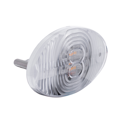 4 LED Fender Turn Signal Light For Freightliner M2-Amber LED/Clear Lens