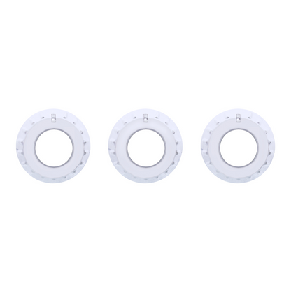 Chrome Outer A/C Control Knob Set For 2006+ Kenworth (Card of 3)