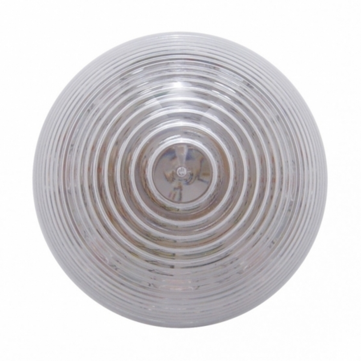 9 LED 2" Round Beehive Light (Clearance/Marker) - Red LED/Clear Lens