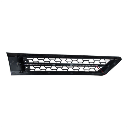 Hood Air Intake Grille With Blue LED For 2018-2024 Freightliner Cascadia 126 - Driver