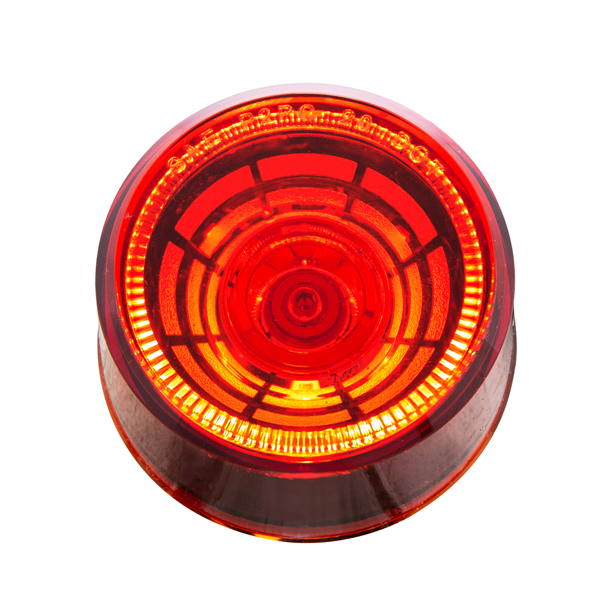 Abyss 4 LED 2" Round Clearance/Marker Light - Red LED/Red Lens
