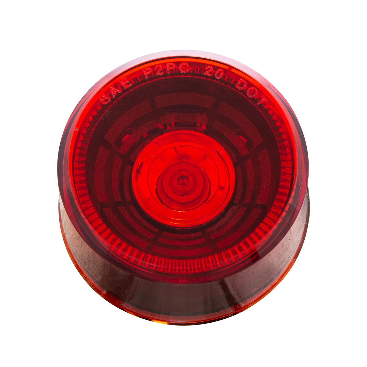 Abyss 4 LED 2" Round Clearance/Marker Light - Red LED/Red Lens
