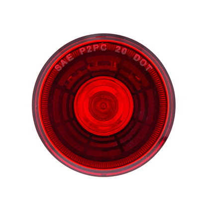 Abyss 4 LED 2" Round Clearance/Marker Light - Red LED/Red Lens