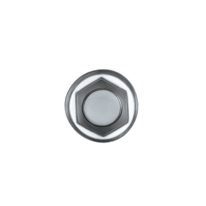 32mm X 2" Chrome Steel Tall Nut Cover With Flange