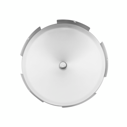 5 Even Notched Chrome Front Hubcap With Gun Cylinder Spinner - 1" Lip