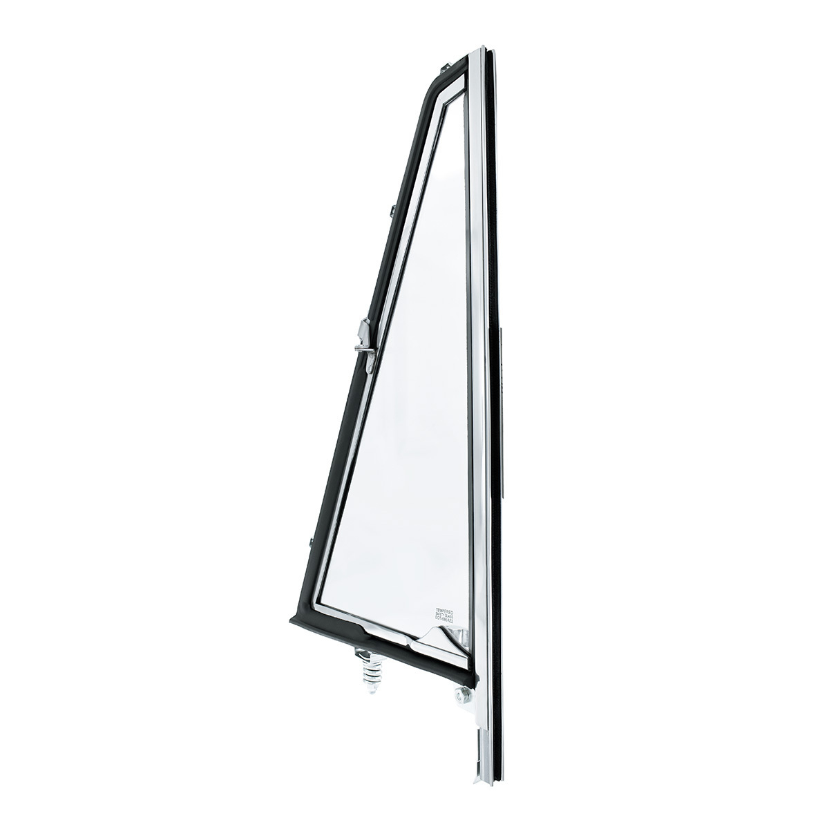 Vent Window Assembly Chrome Frame Without Tinted Glass For 1966-77 Ford Bronco - L/H