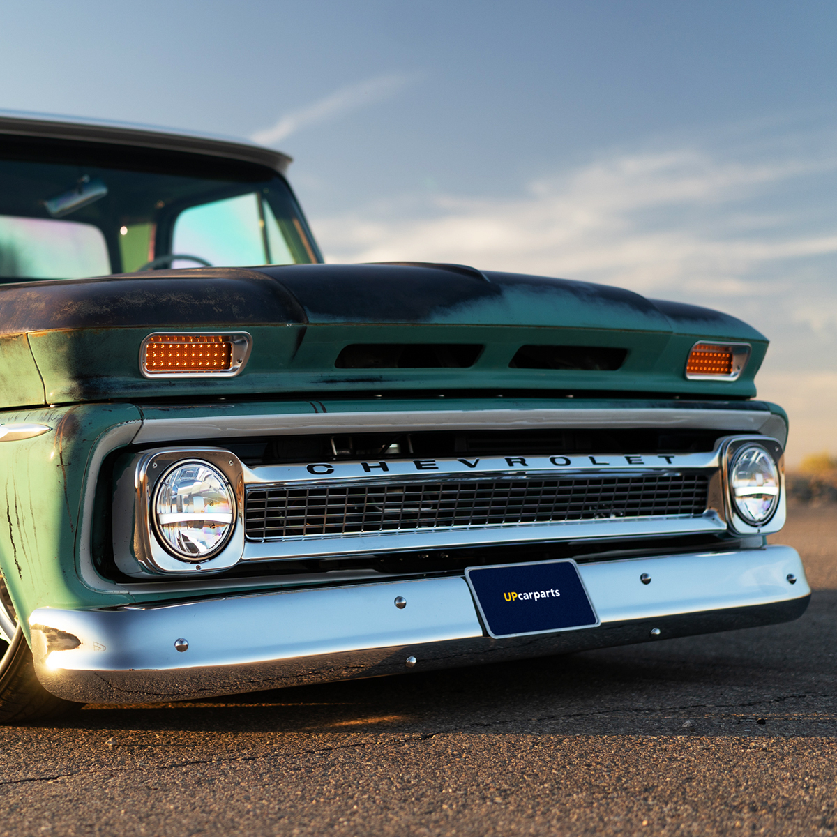 Chrome Bumper For 1963-66 Chevy & GMC Truck, Front