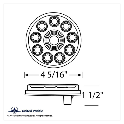 20 LED 4" Back-Up Light - Competition Series (Bulk)