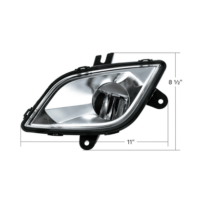 High Power LED Silver Fog Light For 2018-2024 Freightliner Cascadia-Driver