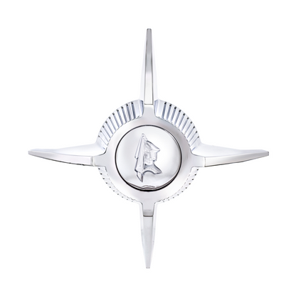 Chrome Die-Cast Lancer Knight Center Cap