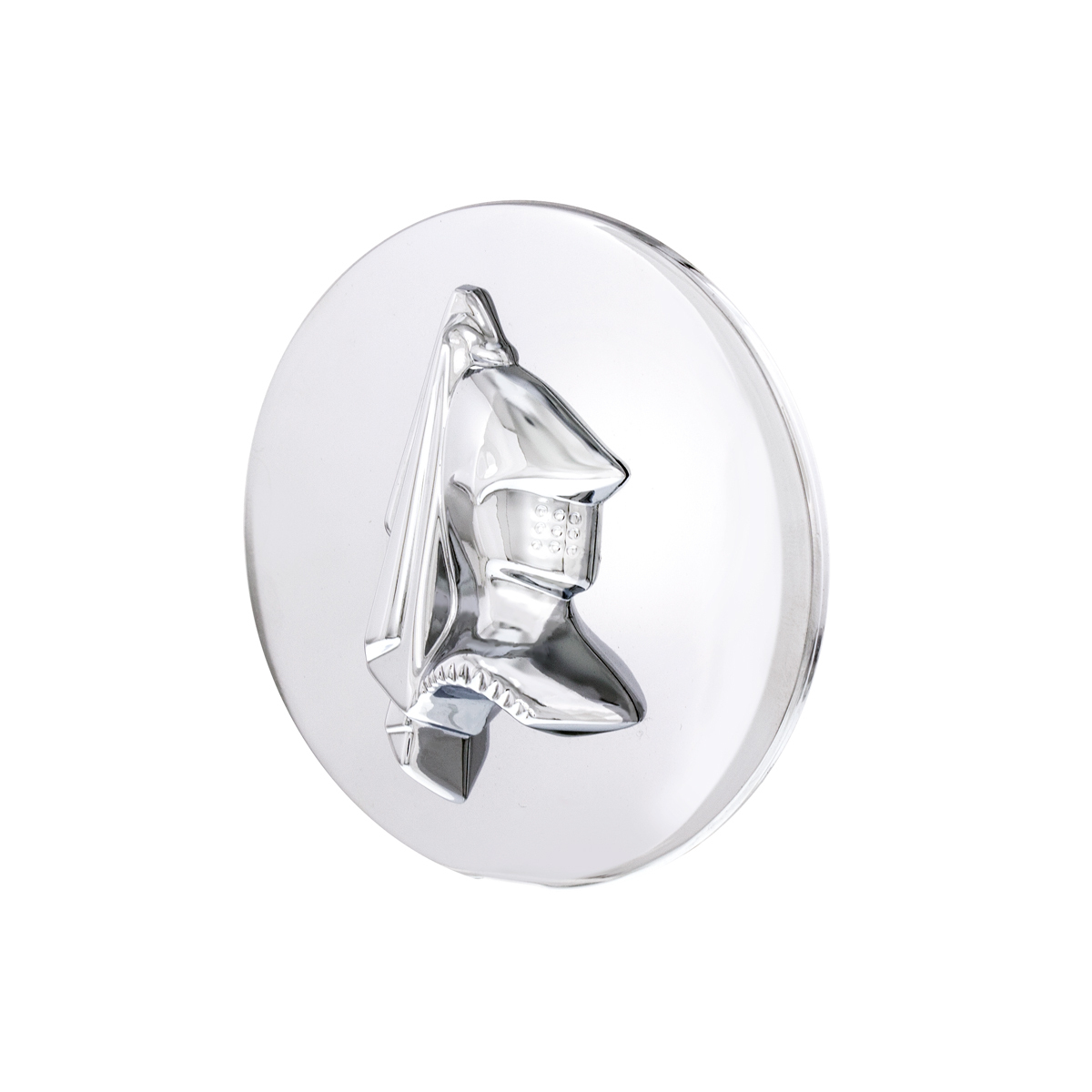 Chrome Die-Cast Lancer Knight Center Cap