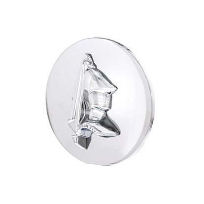 Chrome Die-Cast Lancer Knight Center Cap