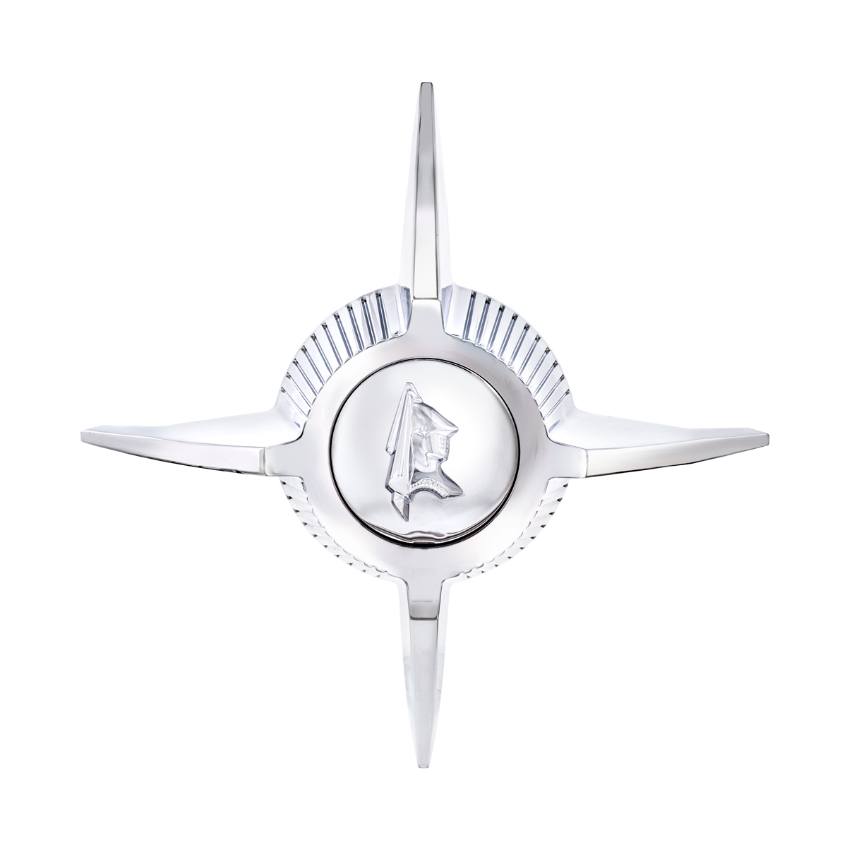 Chrome Die-Cast Lancer Knight Center Cap