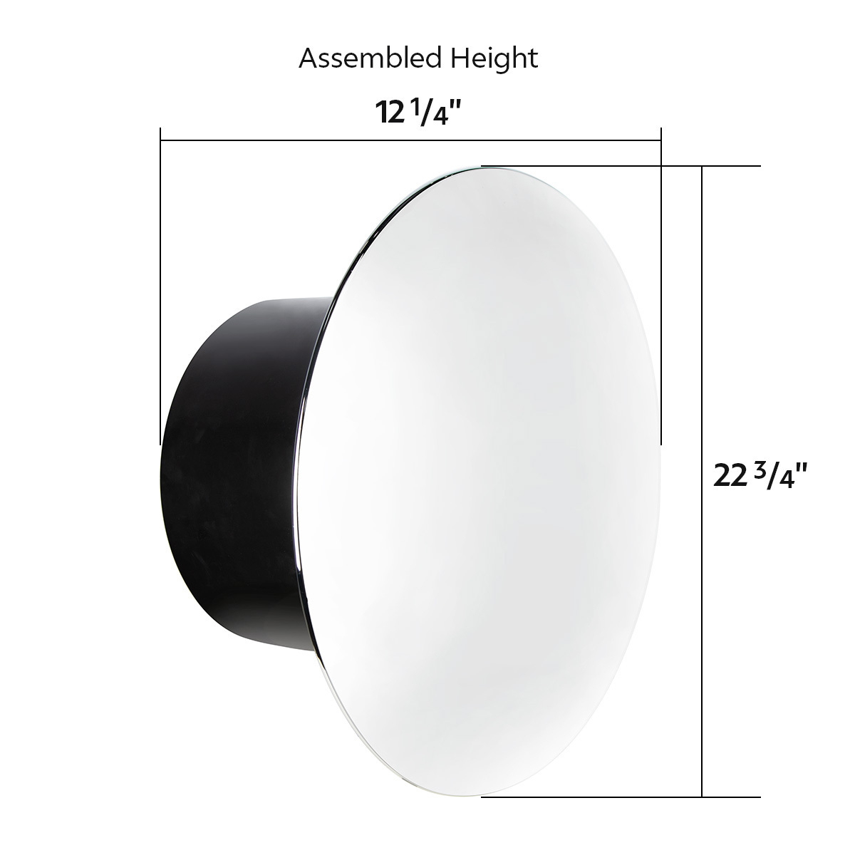 Aero Full-Moon Rear Axle Cover Kit - Chrome