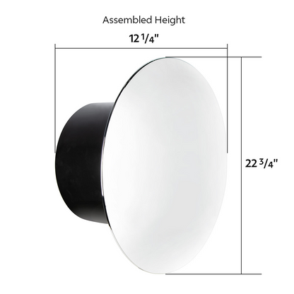 Aero Full-Moon Rear Axle Cover Kit - Chrome