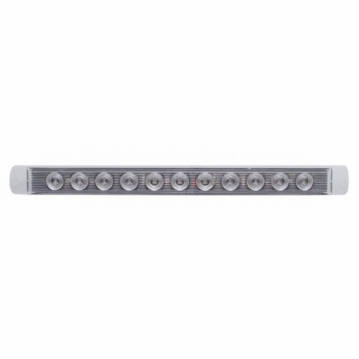 11 LED 17" Light Bar Only (Stop, Turn & Tail) - Red LED/Clear Lens (Bulk)