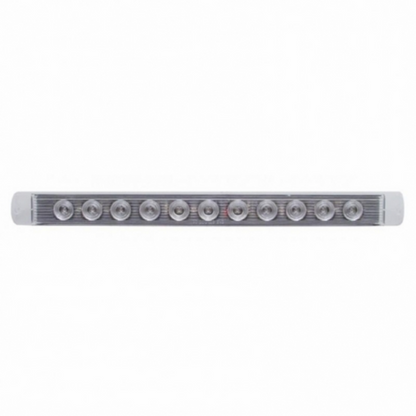 11 LED 17" Light Bar Only (Stop, Turn & Tail) - Red LED/Clear Lens (Bulk)