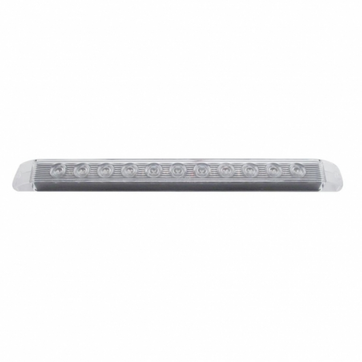 11 LED 17" Light Bar Only (Stop, Turn & Tail) - Red LED/Clear Lens (Bulk)