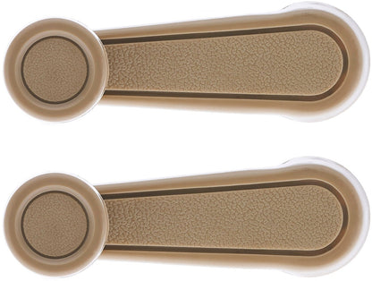Window Crank Handle (2pcs) Plastic, Metal Beige for 1984-2026 Toyota Land Cruiser; 1990-1992 Daihatsu Rocky