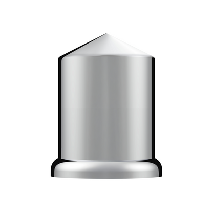 3/4" X 1-1/2" Chrome Plastic Pointed Nut Cover - Push-On