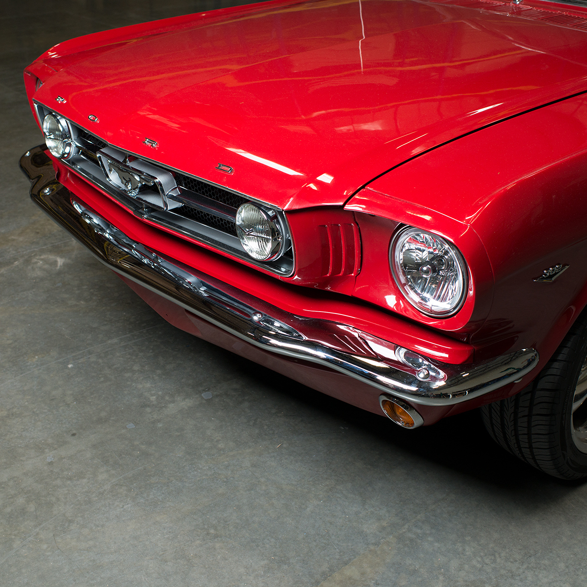 Chrome Bumper For 1964.5-66 Ford Mustang, Front