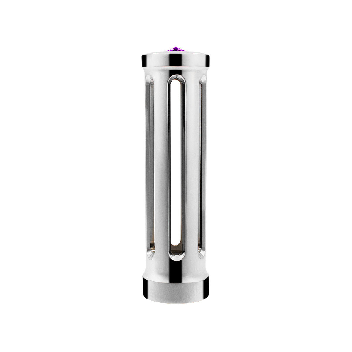 M30X3.5 Thread-On Sonoma Gearshift Knob-Purple Crystal/Chrome