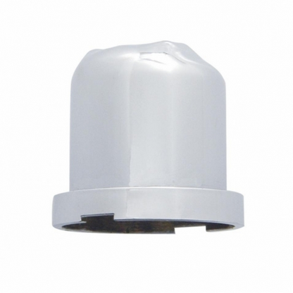3/4" X 1-1/2" Chrome Plastic Skull Nut Cover, Push-On Style (Bulk)