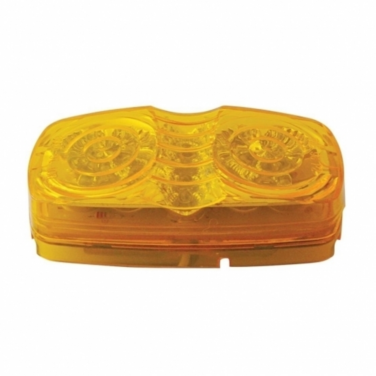 14 LED Reflector Rectangular Light (Clearance/Marker) - Amber LED/Amber Lens