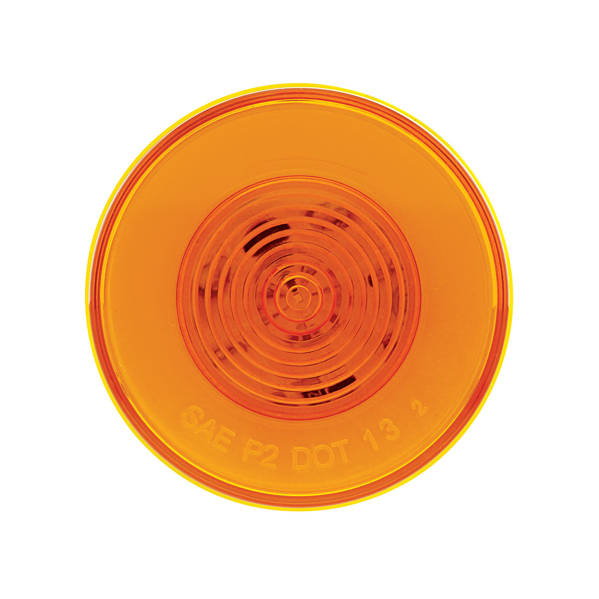 GloLight 9 LED 2.5" Round Clearance/Marker Light - Amber LED/Amber Lens (Bulk)