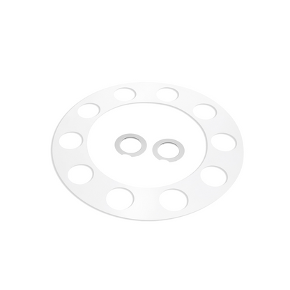 Dome Rear Axle Cover With 33mm Standard Style Push-On Nut Covers - Chrome
