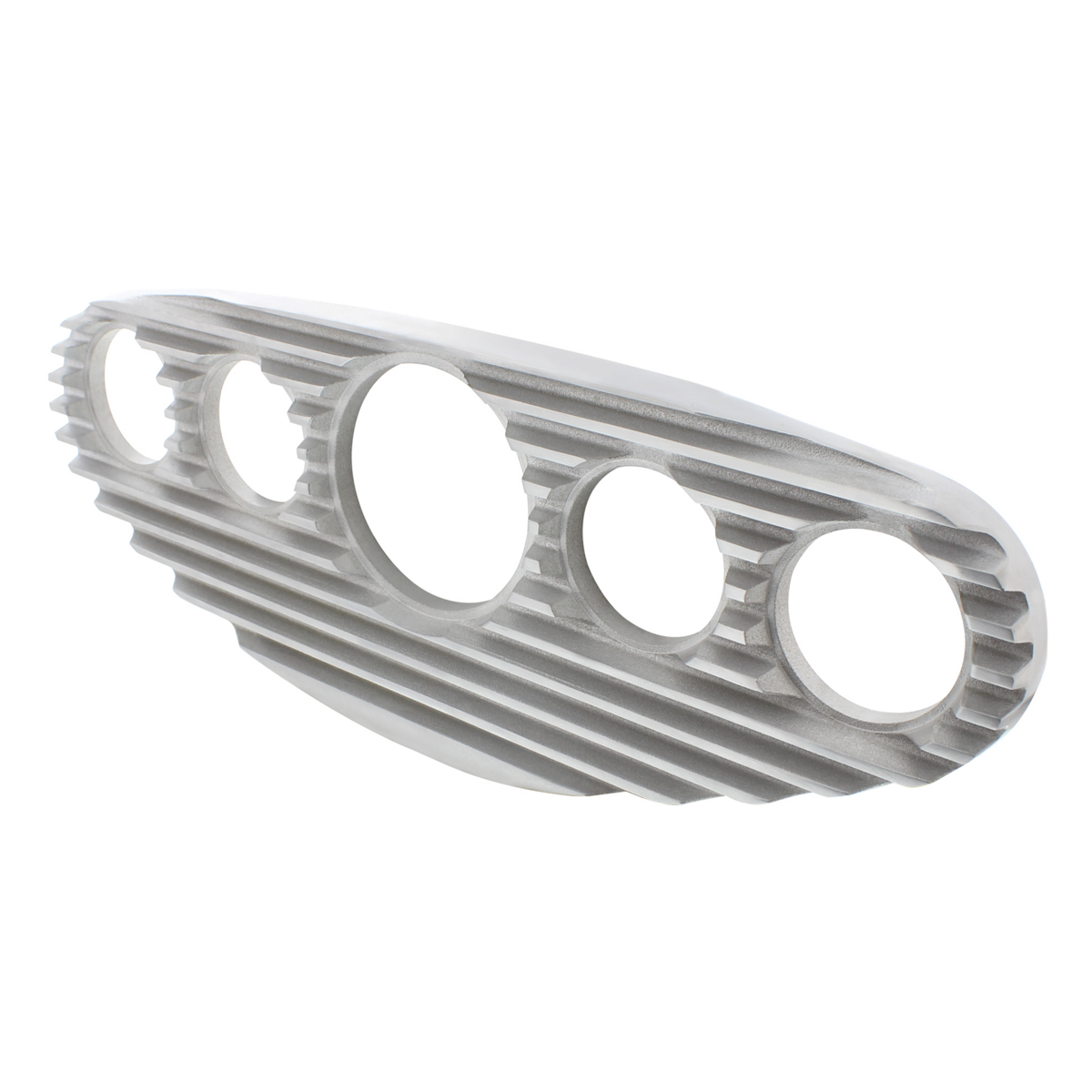 Finned Style Aluminum 5-Gauge Dash Panel