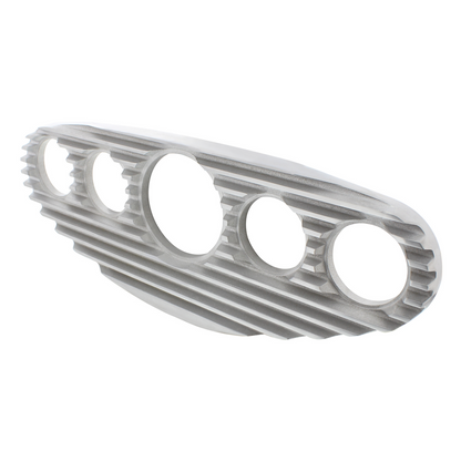 Finned Style Aluminum 5-Gauge Dash Panel