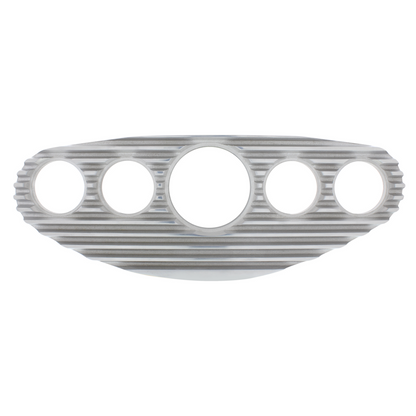 Finned Style Aluminum 5-Gauge Dash Panel