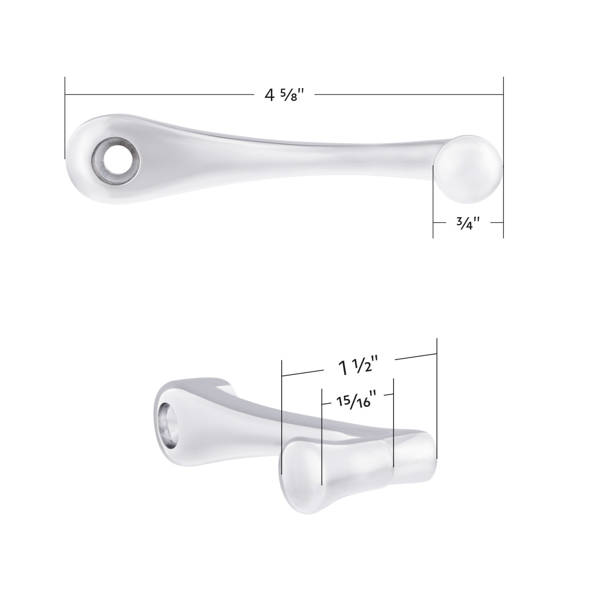 Chrome Window Crank Handle For Peterbilt Trucks